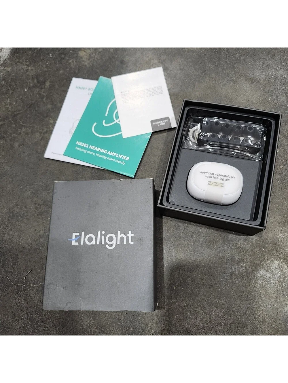 Elalight Sound Amplifier Bluetooth Wireless Hearing Aid for Adults & Seniors New